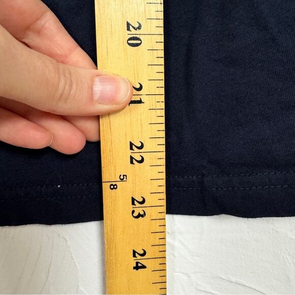 Stella & Dot Blue Ruffled Sleeve Blouse Womens S Ric Rack Flutter Ruffled Boho - Picture 4 of 7